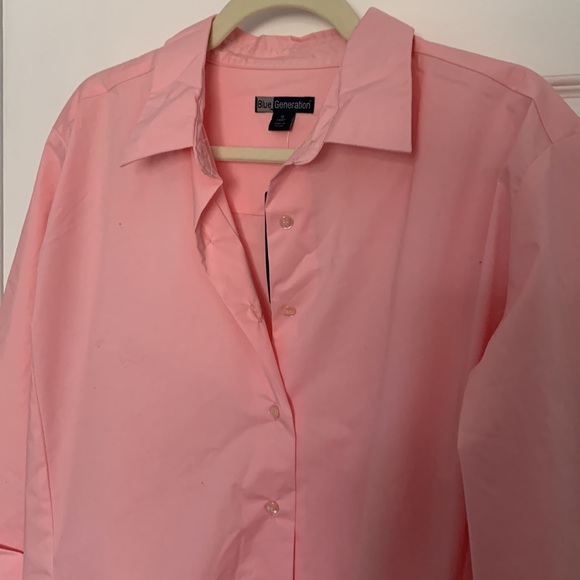 Pink Button Down Top - Picture 2 of 4